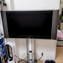 SHARP32型TV＋ガラススタンド