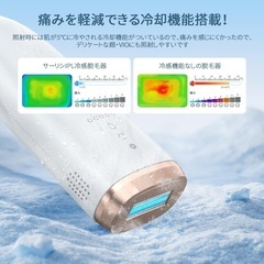 新品未開封☆YUNDOO 脱毛器 冷感だつもうき 【2024最新サロン級IPL脱毛器】メンズ レディース 99万回照射 VIO対応 5段階調節 冷感脱毛器 光脱毛器 顔 髭 脇 腕 足用 全身ムダ毛処理 家庭用 男女兼用 プレゼントの画像