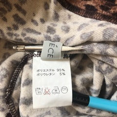 豹柄　肩パッド　日本ニット中央卸商業組合連合会　使用感有り長袖　の画像
