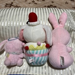 うさぎ　ぬいぐるみ　3点セットの画像