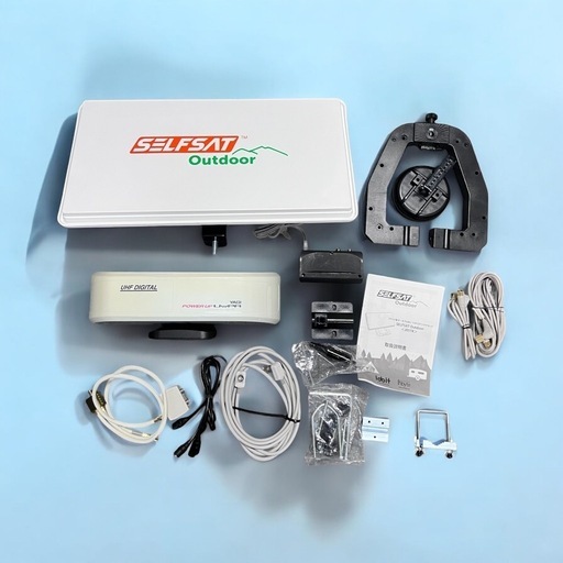 INBYTE フラット型ポータブルBSアンテナセットJ05TK おまけ多数SET