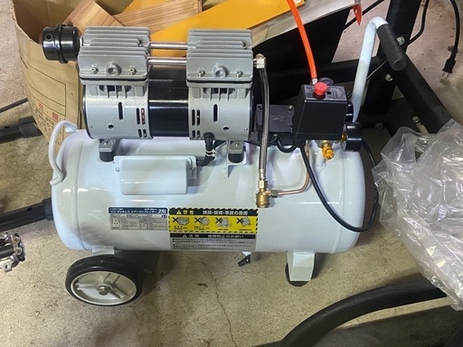 【決まりました】高儀 EARTH MAN エアーコンプレッサー オイルレス 静音タイプ 25L ACP-25SLA