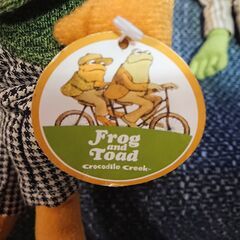 未使用　新品　袋入りやタグ付き　カエルのぬいぐるみ　人形？　４個　　　Frog and Toad Crocodile Creek-  BOOK friends       La Villa de pickles     の画像