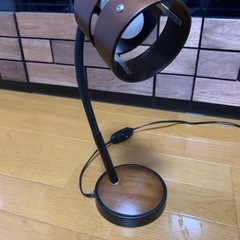  ニトリ　テーブルランプ　Nウッドリング　ダークブラウンの画像