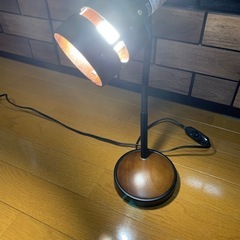  ニトリ　テーブルランプ　Nウッドリング　ダークブラウンの画像