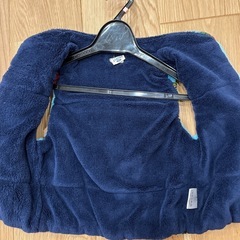 90cm もこもこベスト　くるま柄の画像