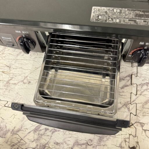  19750  Rinnai 都市ガスコンロ水無し片面焼き　左強火 2022年製  ◆大阪市内・東大阪市他 6,000円以上ご購入で無