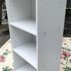カラーボックス　ホワイト　3段美品の画像
