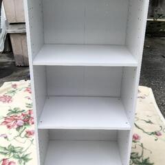 カラーボックス　ホワイト　3段美品