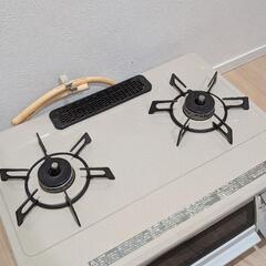 お届け無料🆓Rinnai/リンナイガスコンロ都市ガス用ガスホース付きラメ入りRT63JHT-Rの画像