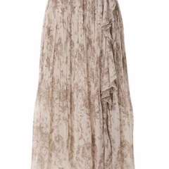 Herlipto Pleated Chiffon Long Skirtの画像