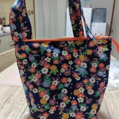 【一点物】　ファスナー付きトートバック①