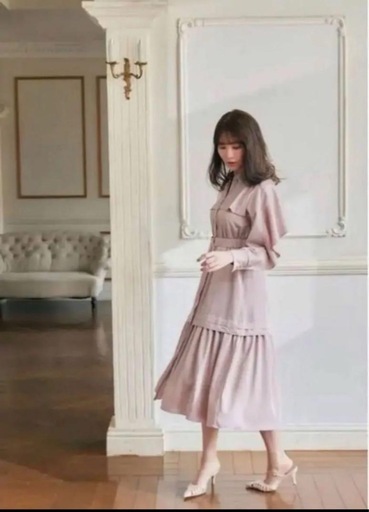 Herlipto Belted Ruffle Twill Shirt Dress