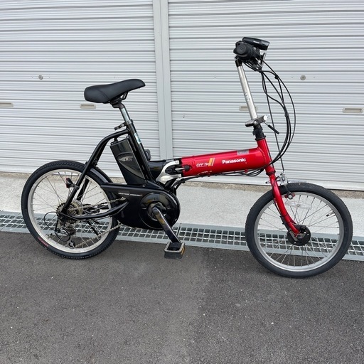 Panasonic電動アシスト自転車20インチ 8.9Ah 折り畳み 赤