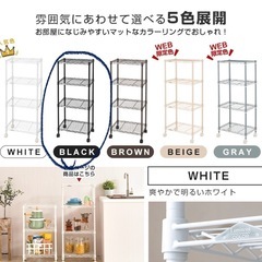 組み立て済みラック ブラックの画像