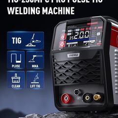 溶接機 TIG溶接機 TIG/アーク溶接/CLEAN/パルス LEDスクリーン インバーター直流溶接機 TIG-250MPCの画像