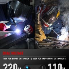 半自動溶接機 200A ガスノンガスMIG/アーク溶接/lift TIG 100V/200V MIG溶接 MIG-270 LEDの画像