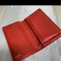 シャネルCHANEL ワイルドステッチ 長財布　赤色 ココマーク　cocoの画像