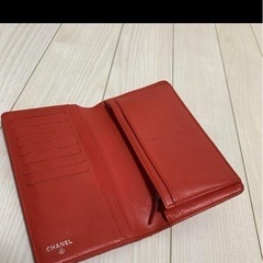 シャネルCHANEL ワイルドステッチ 長財布　赤色 ココマーク　cocoの画像