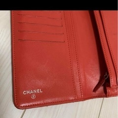 シャネルCHANEL ワイルドステッチ 長財布　赤色 ココマーク　cocoの画像