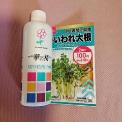 植物用栄養液と植物の種のセット