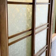 【差し上げます!!無料!!】京町家の建具二枚セット（希少なビンテ...