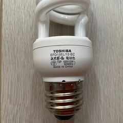 ★東芝 電球形蛍光ランプ ネオボール60WタイプD形 スパイラル型　EFD15EL/12-EC 口金直径26mm★の画像