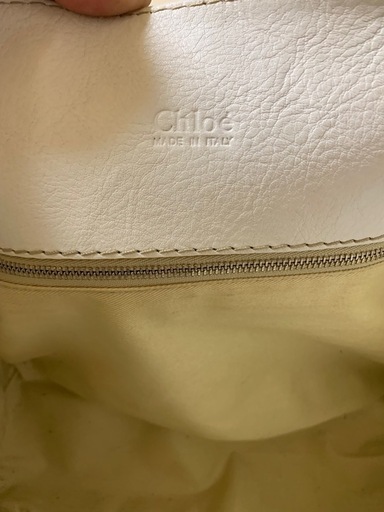 【おまけあり】【Chloé】【Chloe クロエ パディントン 白 バッグ】【希少二重底】【ブラン?ブランシェ?】
