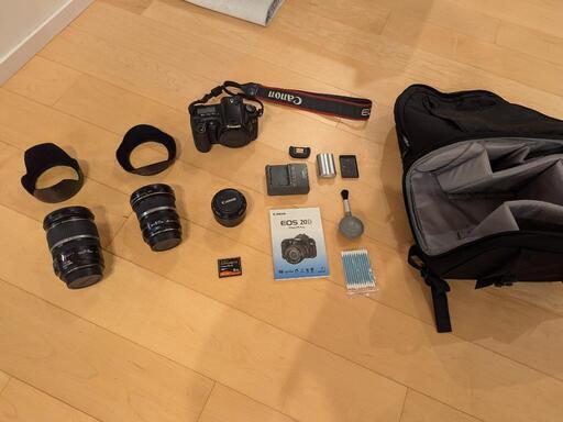 Canonカメラ20Dとレンズ