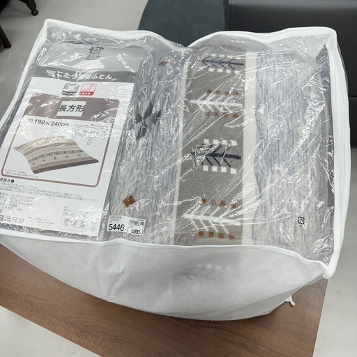 【新品未使用‼️】総額25,790円♪ ユアサ 105cm幅カジュアルこたつ 家具調コタツ センターテーブル リビング 新品掛け布団付