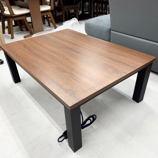 【新品未使用‼️】総額25,790円♪ ユアサ 105cm幅カジュアルこたつ 家具調コタツ センターテーブル リビング 新品掛け布団付