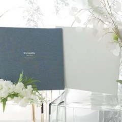 【新品未使用】ベビー記念写真用アルバム　グランディール（フォセット）