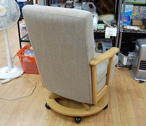 ニトリ ダイニングこたつチェア リング 幅60×奥行68×高さ88㎝ ライトブラウン系 キャスター付き 肘掛 木製 ファブリック NI ニトリ（NITORI） 高座こたつチェア(HC01 LBR) : ニトリ Yahoo!店 