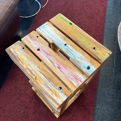 オールドチーク ハイスツール スツール オープンラック ラック 収納