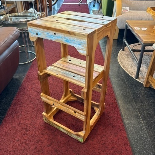 オールドチーク ハイスツール スツール オープンラック ラック 収納 チェア シンプル ナチュラル おしゃれ インテリア ガーデンチェア ガーデン