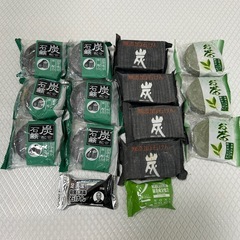 炭・お茶配合　石鹸13個+おまけ2個