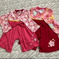 袴ロンパース　女の子用　70サイズ