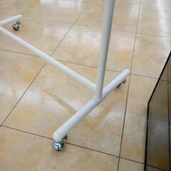 ★ジモティ割あり★  ハンガーラック ホワイト H93×D45×W105～178 クリーニング済み OJ5874の画像