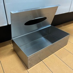 ステンレス ティッシュボックスの画像