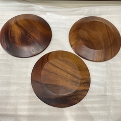 アカシア　天然木　プレート　木製皿　無印の画像