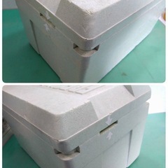 ● 2way フレッシュボックス/クーラーボックス 野菜保管箱 Ti-350V 野菜貯蔵 冷気/凍結 対策 頑丈 発泡 万能 箱 中古 ③の画像