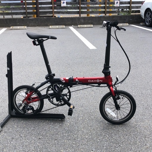ダホン K3 折り畳み自転車 14インチ レッド  美品 エキスパート藤沢辻堂店