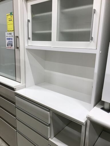 ★ジモティ割引あり★キッチンボード ニトリ ホワイト W(幅)89.0×D(奥行き)50.5×H(高さ)200.0cm ※クリーニング済み