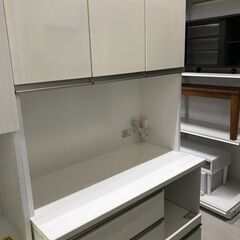 キッチンボード ニトリ ホワイト W(幅)99.7×D(奥行き)50.4×H(高さ)199.6cm ※クリーニング済み
