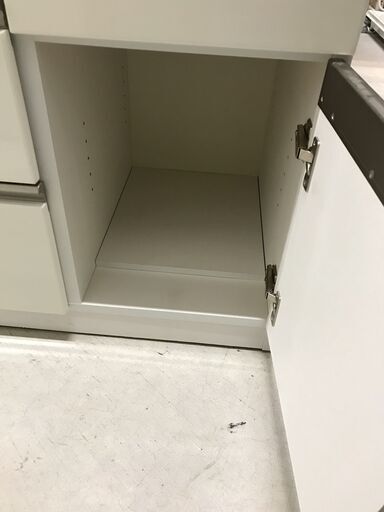 キッチンボード ニトリ ホワイト W(幅)99.7×D(奥行き)50.4×H(高さ)199.6cm ※クリーニング済み