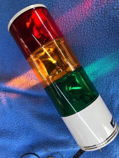 ☆彡ARROW G TOWER !!!３色回転灯!!!パトランプ!!!パトライト!!!赤・黄・緑　個別点灯・AC100ｖ・日曜大工・工場・新品同様!!!