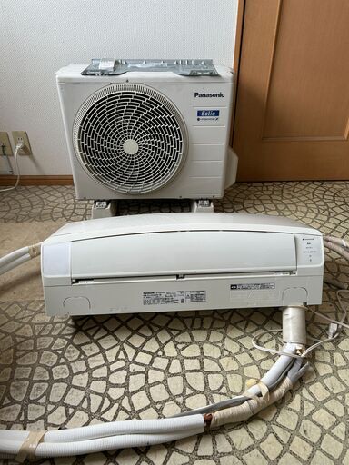 パナソニック　Panasonic　冷房暖房兼用ルームエアコン　エアコン　CS-EX220D　2020年製　CU-EX220D　室外機セット　６畳用　240918+04