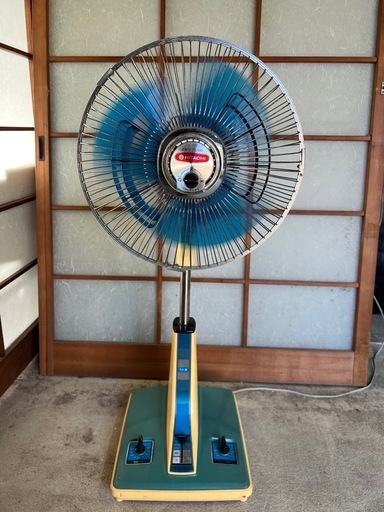 【GO-198】HITACHI 日立 扇風機 さわ風 H-30FWM 昭和レトロ アンティーク