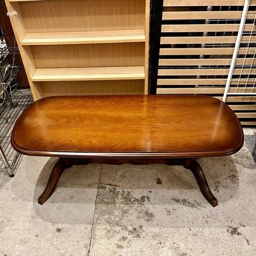 karimoku カリモク コロニアル センターテーブル 天板再塗装済み