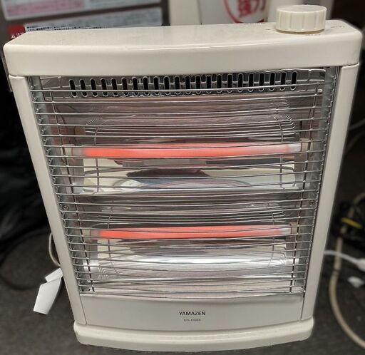 【YAMAZEN】電気ストーブ DS-D086（白／ホワイト）山善 小型ヒーター 電気ヒーター 暖房器具 800W